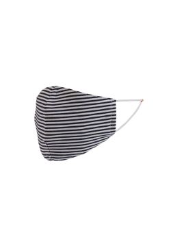 Made In Italy Stripy Print Unisex Reuseable Cotton Face Mask (PACK OF 5)
