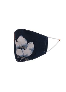 Made In Italy Tulip Print Cotton Denim Face Mask (PACK OF 5)