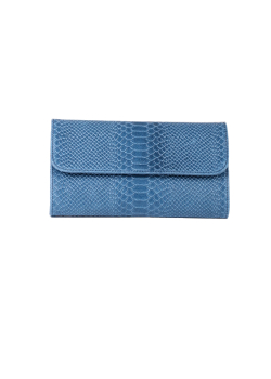 Italian Faux Croc Handmade Leather Clutch Bag