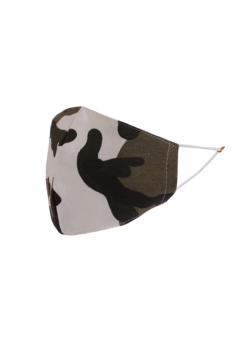Italian Made Camouflage Print Cotton Face Mask (PACK OF 5)
