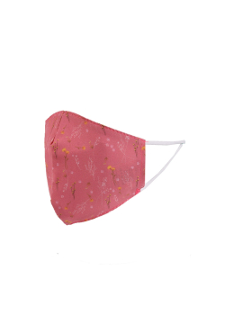 Italian Made Floral Print 2 Layered Cotton Face Mask (PACK OF 5)