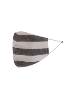 Italian Made Stripe Print Washable Cotton Face Mask (PACK OF 5)