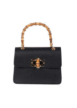 Italian Plain Suedette Leather Hand Bag