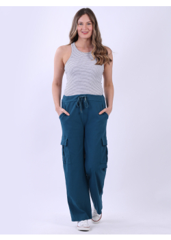 Italian Plain Wide Leg Magic Pant