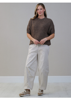 Italian Solid Knit Woolen Crop Boxy Jumper