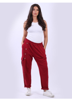 Italian Universal Fit Solid Cotton Cargo Pant