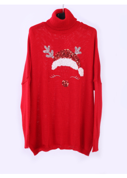 Italian Xmas Batwing Knitted Jumper