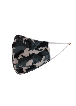 Made In Italy Camouflage Print Anti-Virus Cotton Face Mask (PACK OF 5)