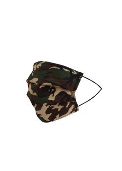 Made In Italy Camouflage Print Washable Cotton Face Mask (PACK OF 5)