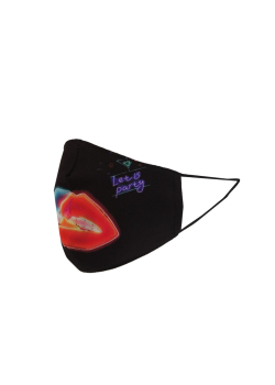 Made In Italy Let's Party Print Reusable Cotton Face Mask (PACK OF 5)