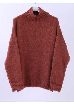 Made In Italy Plain Wool Knitted Crop Jumper