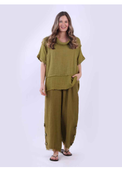 Mesh Net Plain Linen Box Top