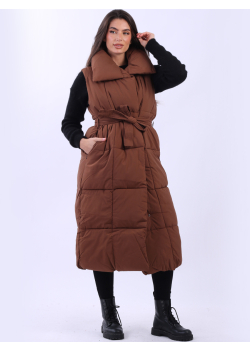 Oversized Sleeveless Bomber Puffer Gilet