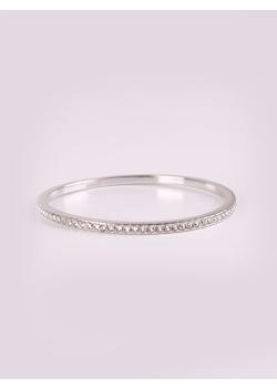 Rhodium Plating Crystal Bangle