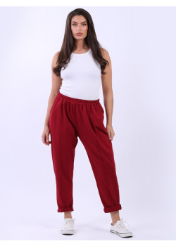 Casual Loose Fit Plain Cotton Sweat Jogger Pant
