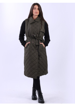 Double Breasted Plus Size Quilted Gilet