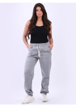 Made In Italy Ladies Comfy Relaxed Fit Cotton Fleece Trouser