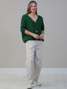 Wool Knitted Crop Cardigan
