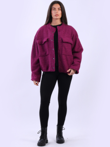 Woolen Crop Jacket